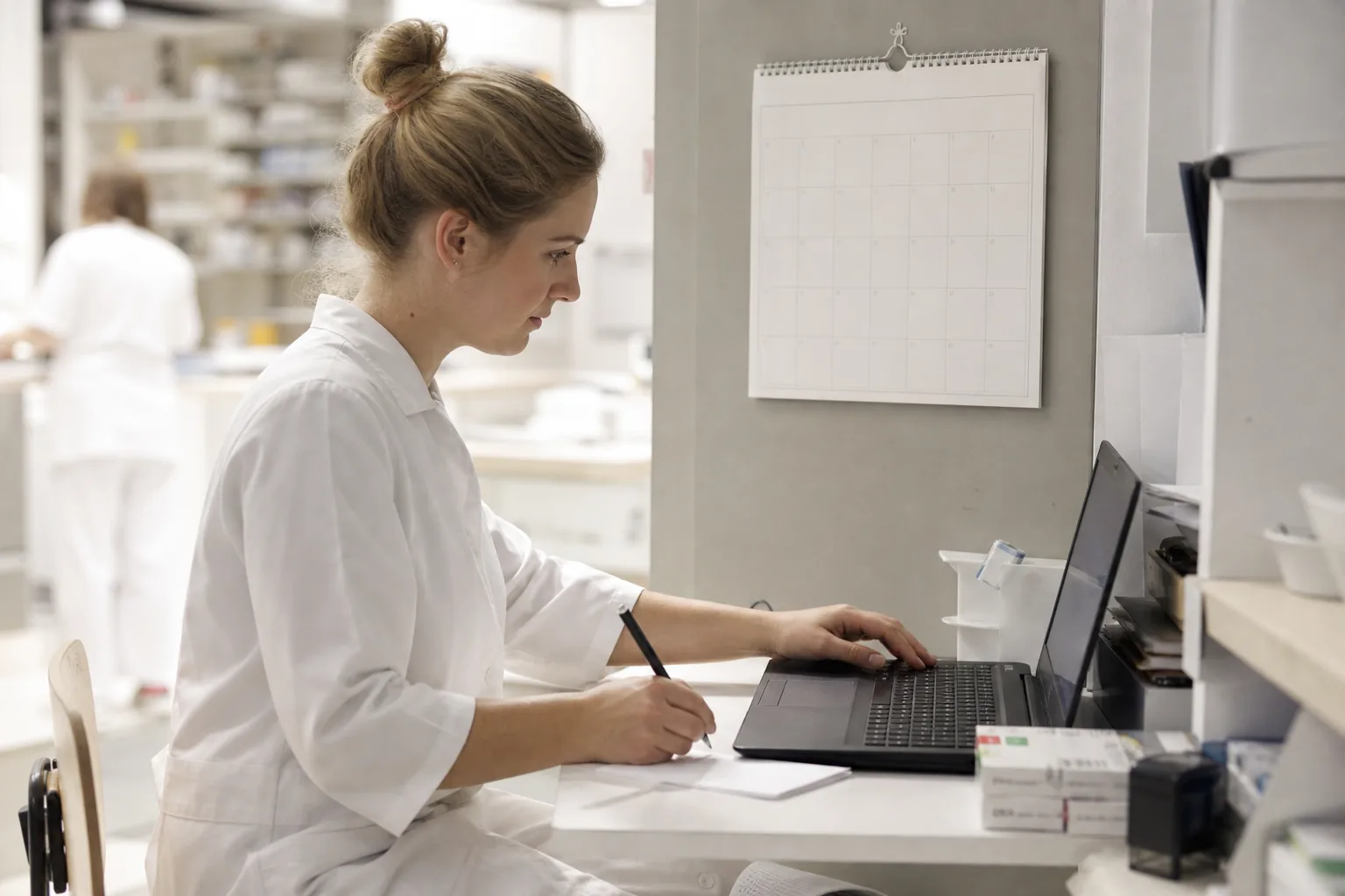 Kalender und digitale Fristenübersicht für Retaxationen in einer Apotheke